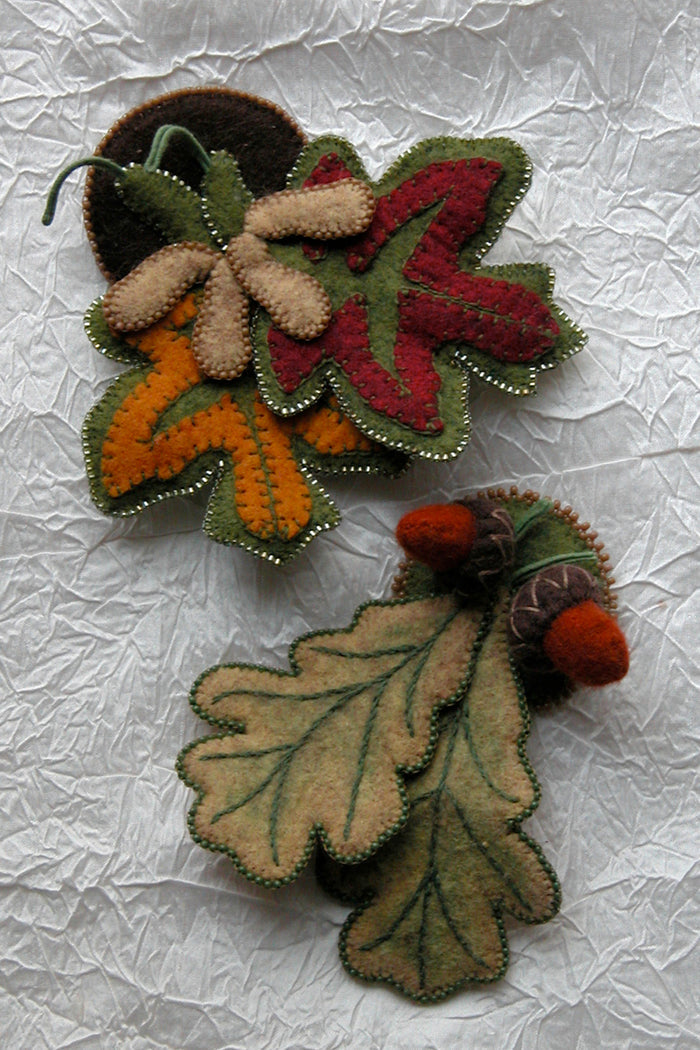 Maple & Oak Leaf Pins DBM-1303e - Downloadable Pattern