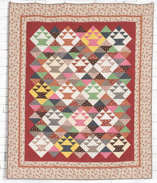 Vintage Baskets Quilt DCM-049e - Downloadable Pattern