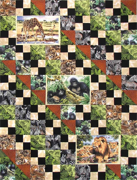 Animal Attraction Quilt Pattern FHD-103 - Paper Pattern