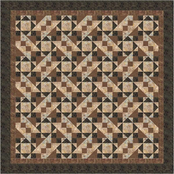 Woven in Stone Quilt FHD-116e  - Downloadable Pattern