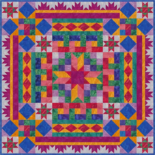 Block Buffet Quilt Pattern FHD-121 - Paper Pattern