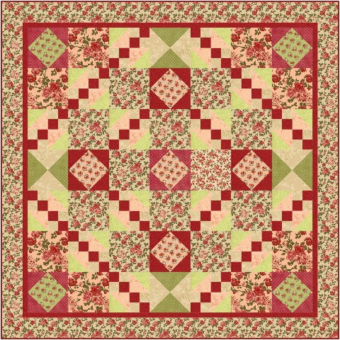 Rosie Red Road Quilt Pattern FHD-124 - Paper Pattern