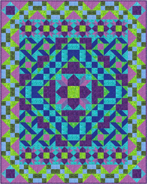 Snake in the Grass Quilt FHD-129e - Downloadable Pattern