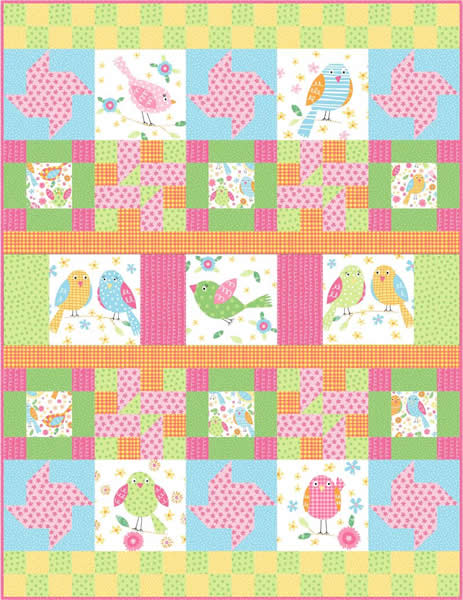 Flirty Sampler Quilt Pattern FHD-132 - Paper Pattern