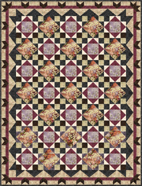 Simply Serene Quilt FHD-134e - Downloadable Pattern