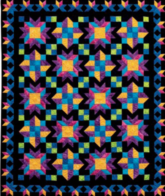 Midnight Gems Quilt Pattern FHD-141 - Paper Pattern