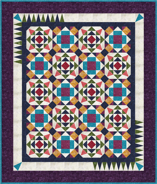 Autumn Shadows Quilt Pattern FHD-201 - Paper Pattern