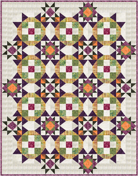 Carnivale No. 5 Quilt Pattern FHD-251 - Paper Pattern