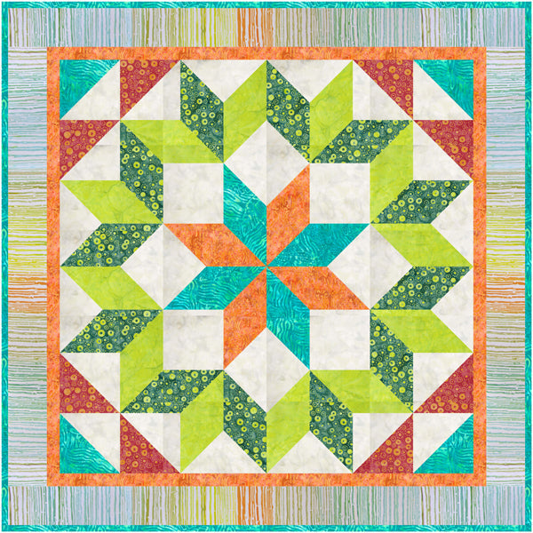 Spin The Wheel Quilt FHD-252e - Downloadable Pattern