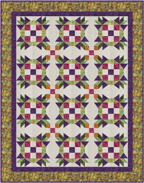 Ring Toss Quilt Pattern FHD-254 - Paper Pattern