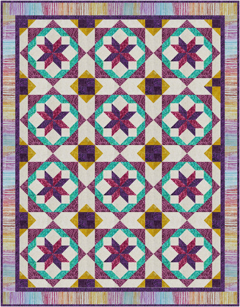 Tilt-A-Whirl Quilt FHD-253e - Downloadable Pattern