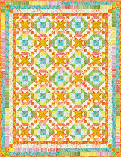 Palm Leaves Quilt FHD-302e - Downloadable Pattern