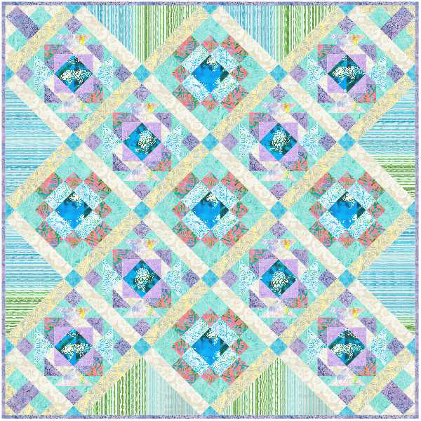 Beach Day Quilt FHD-304e - Downloadable Pattern