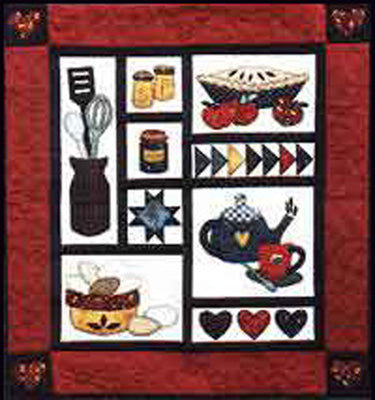 Country Kitchen Quilt Pattern FRD-1100 - Paper Pattern