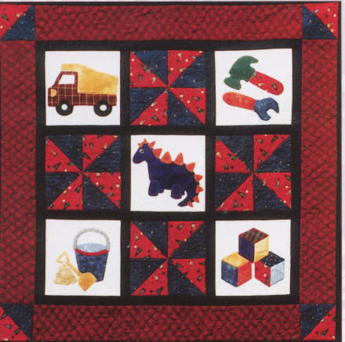 Little Boys & Their Toys Quilt Pattern FRD-1101 - Paper Pattern