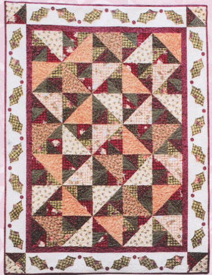 Garlands of Holly Quilt Pattern FRD-1110 - Paper Pattern