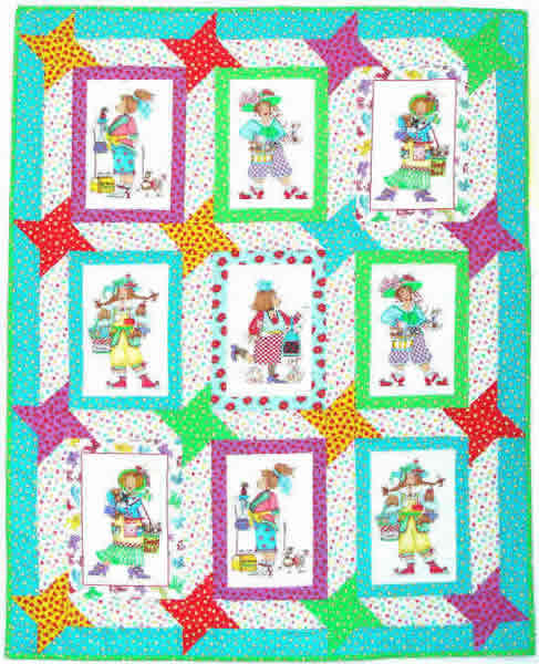 Pet Stars Quilt FREE-004e - Downloadable Pattern