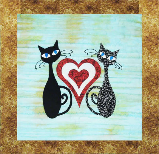 9 Lives Plus 3 February Quilt GGA-B13e - Downloadable Pattern