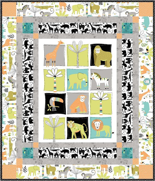 On Safari Quilt GQ-106e - Downloadable Pattern