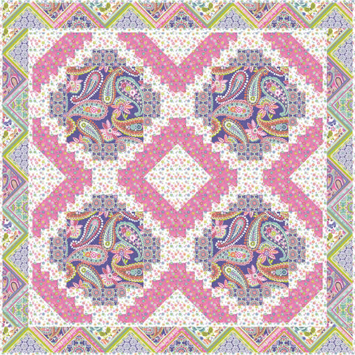 Field of Flowers Quilt Pattern GTD-103 - Paper Pattern