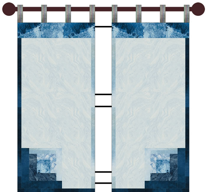 Blue-By-You Quilt & Curtain Set Pattern GTD-113 - Paper Pattern