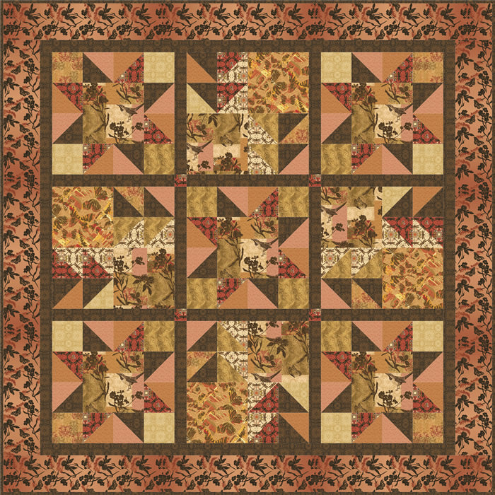 Sunset in the Sierras Quilt  Set Pattern GTD-116 - Paper Pattern