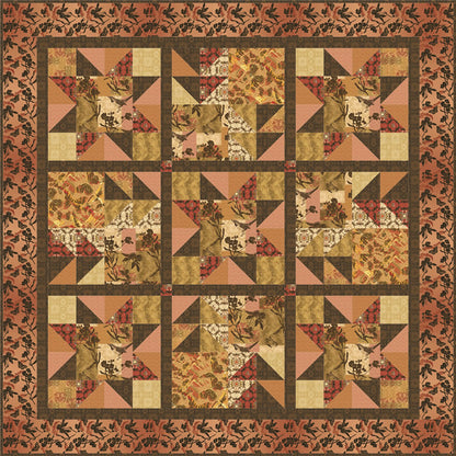 Sunset in the Sierras Quilt  Set Pattern GTD-116 - Paper Pattern