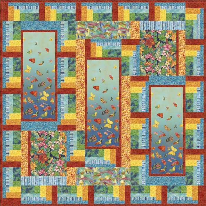 Tropical Twilight Quilt Pattern GTD-118 - Paper Pattern