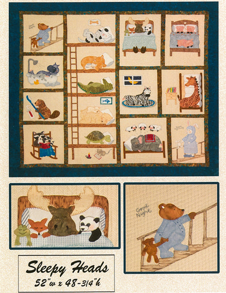 Sleepy Heads Quilt Pattern HBH-132 - Paper Pattern