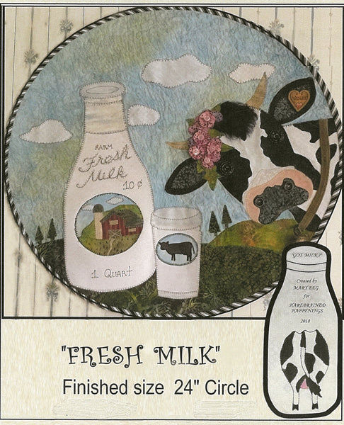 Fresh Milk Wall Hanging HBH-134e - Downloadable Pattern