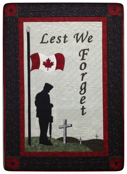 Lest We Forget Wall Hanging Pattern HCH-029 - Paper Pattern