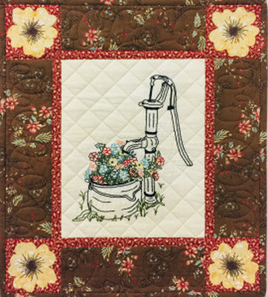 Flowers of Abbington Pickets Wall Hanging Pattern HCH-053 - Paper Pattern