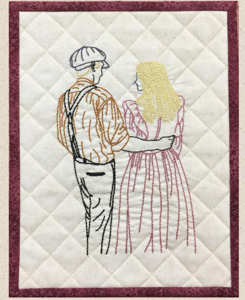 Sweethearts Wall Hanging HCH-058e - Downloadable Pattern