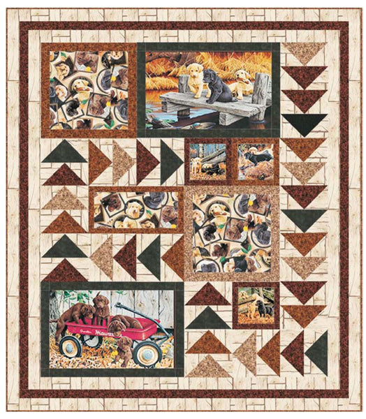 Labrador Buddies Quilt HHQ-7362e - Downloadable Pattern