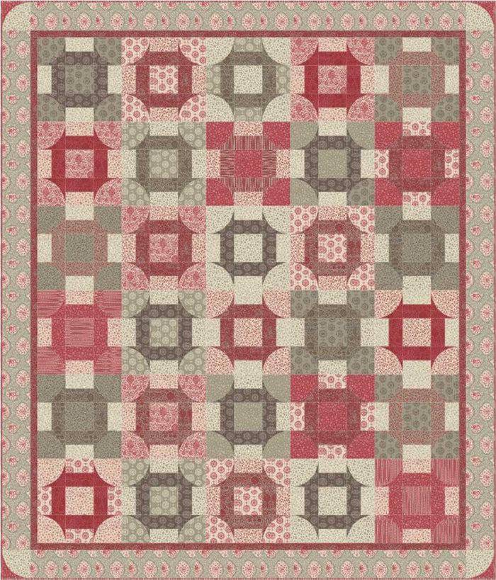 Round Churn Dash Quilt HHQ-7387e - Downloadable Pattern