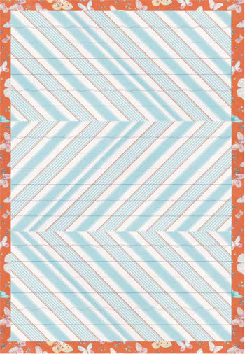 Chevron Chenille Rug Pattern HHQ-7421 - Paper Pattern