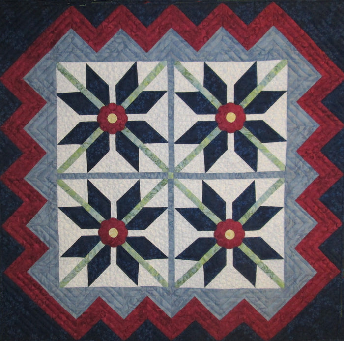 Snow Blossom Quilt HQ-218e - Downloadable Pattern