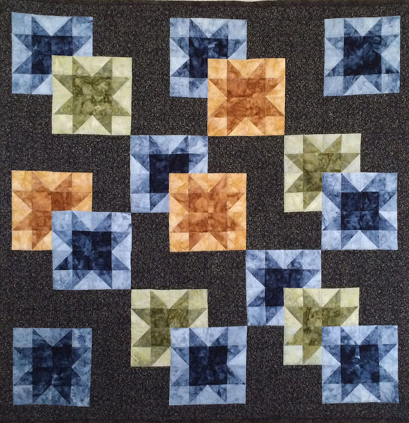 Overlapping Stars Quilt Pattern KCS-OS - Paper Pattern