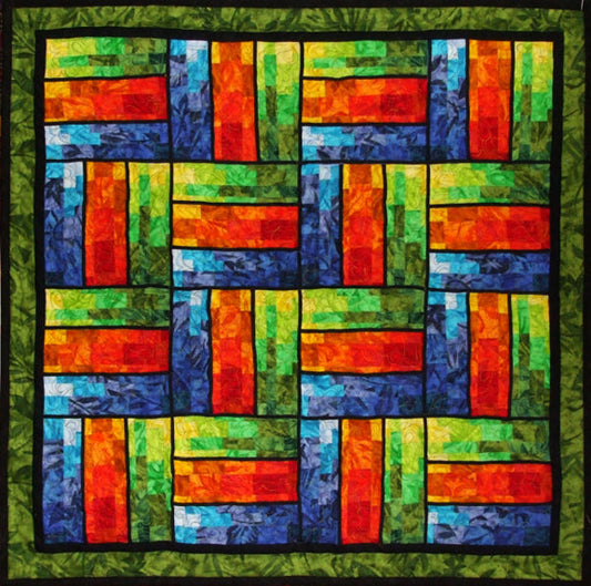 Bargello Rails Quilt KG-30e - Downloadable Pattern