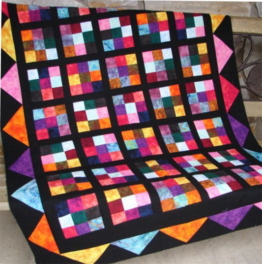 Hot Flash Quilt Pattern LLD-014 - Paper Pattern