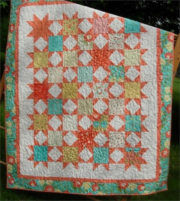 Twinkle, Twinkle, Nickel Stars Quilt Pattern LLD-027 - Paper Pattern