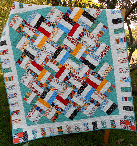 Pickup Sticks Quilt LLD-044e - Downloadable Pattern