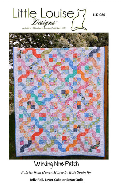 Winding Nine Patch Quilt LLD-080e - Downloadable Pattern