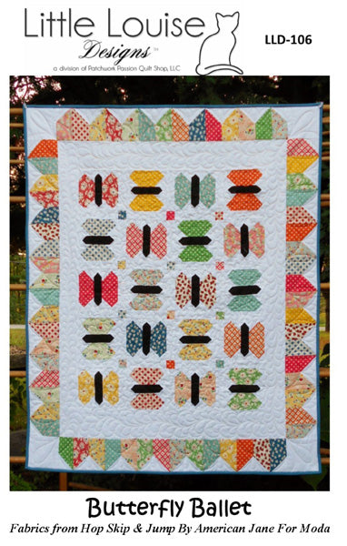 Butterfly Ballet Quilt Pattern LLD-106 - Paper Pattern