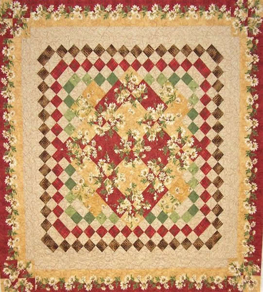 Garden Party Quilt Pattern LOB-108 - Paper Pattern