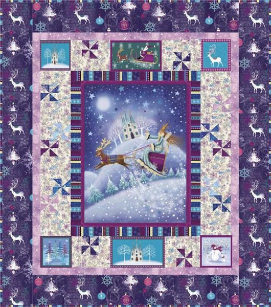 Rambling Snow Queen Quilt LOB-126e - Downloadable Pattern