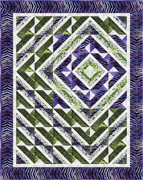 Into The Amazon Quilt LOB-128e - Downloadable Pattern