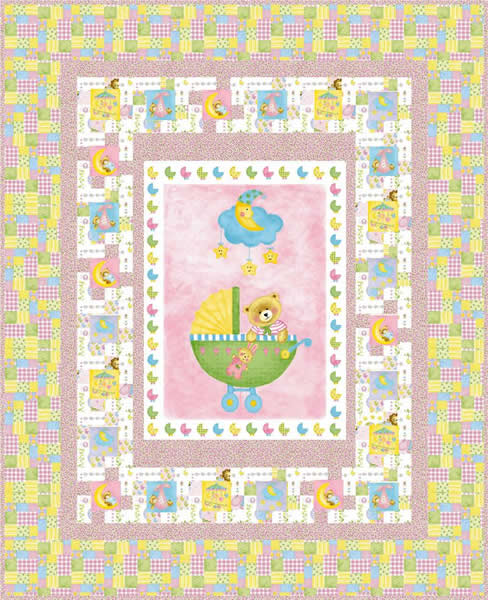 Teddy Bear Twist Quilt Pattern LOB-130 - Paper Pattern