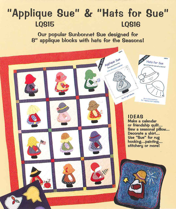 Sue & Hats for Sue Quilt Pattern LQC-S1516 - Paper Pattern