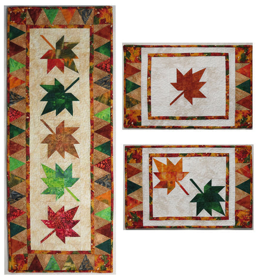 Falling Leaves Table Set Pattern MAM-120 - Paper Pattern